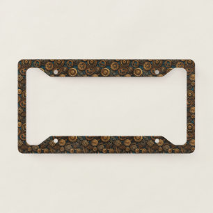 Gears Pattern License Plate Frame