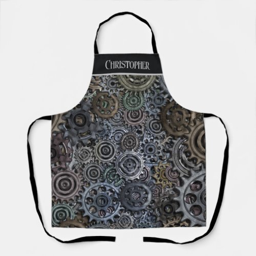 Gears Personalized Apron