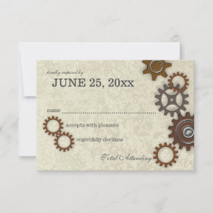 Gears Rustic Industrial Wedding Response