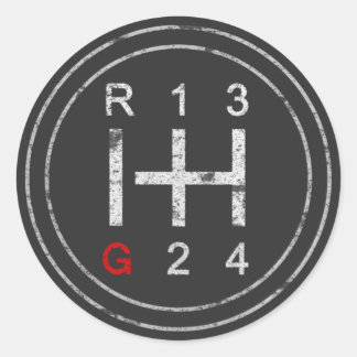 Gearshift Knob Syncro T3 Vanagon Classic Car Classic Round Sticker