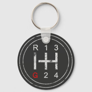 Gearshift Knob Syncro T3 Vanagon Classic Car Keychain