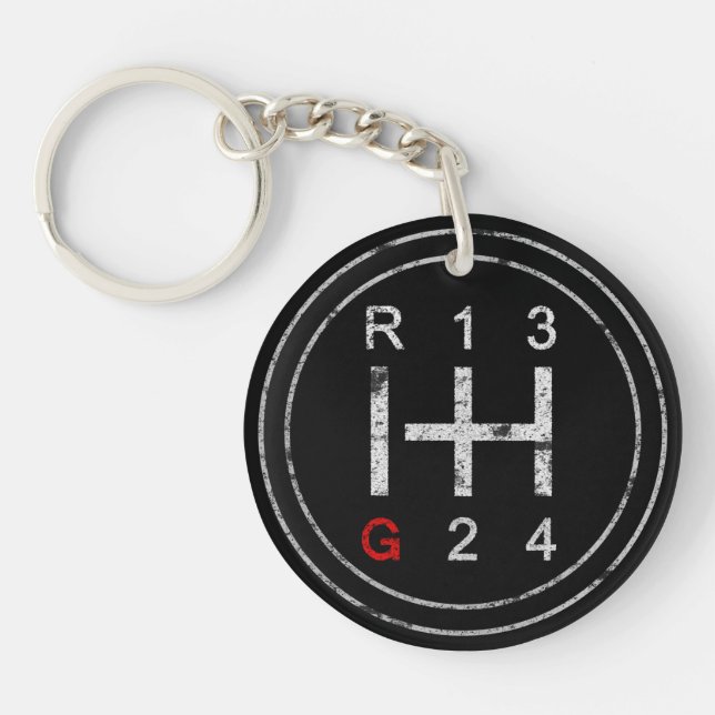 Gearshift Knob Syncro T3 Vanagon Classic Car  Keychain (Front)