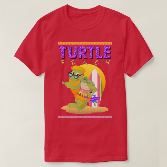 Geauga Lake Turtle Beach Waterpark Butch Hightide  T-Shirt (Design Front)