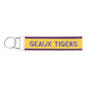 Geaux Tigers Keychain – LSU Wristlet Key Holder