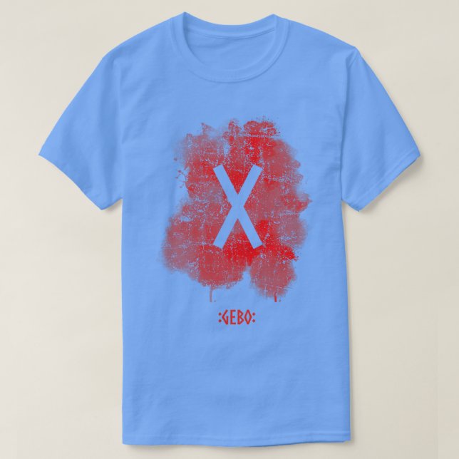 Gebo Rune Red T-Shirt (Design Front)