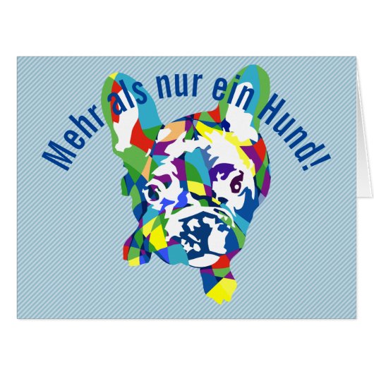 Gebogener Text mit Bulldogge (Front Horizontal)