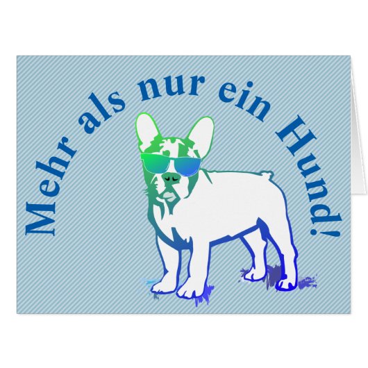 Gebogener Text mit Dogge Cards (Front Horizontal)