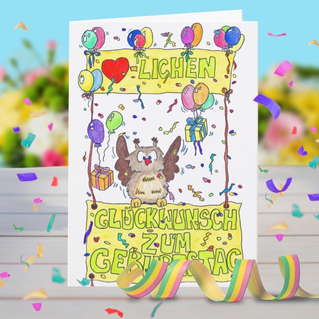 GEBURTSTAGS greeting card by Nicole Janes (Creator Uploaded)