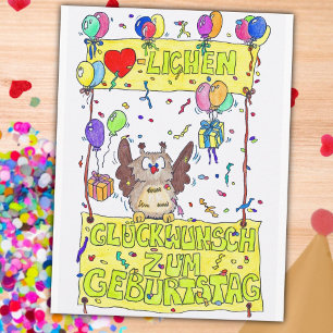 GEBURTSTAGS postcard by Nicole Janes