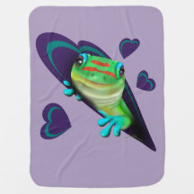 Gecko And Hearts