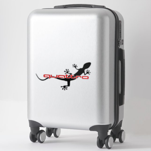 Gecko - Black Sticker (Suitcase)