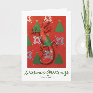 Gecko Christmas card