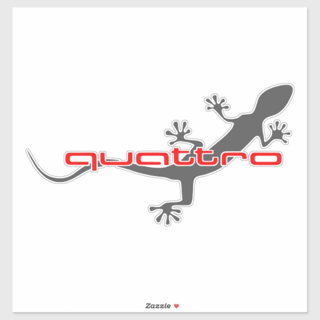 Gecko - Dark Grey Sticker (Sheet)