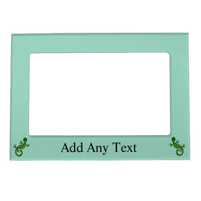 Gecko Design Any Colour Background Personalised Magnetic Frame (Front)