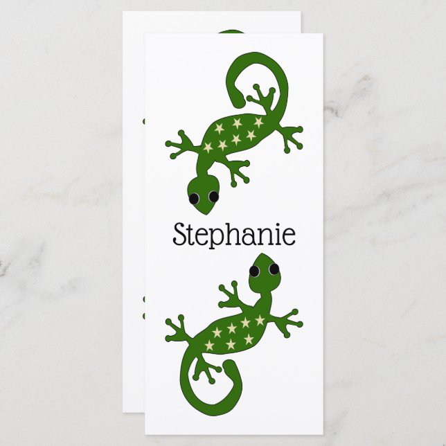 Gecko Design Bookmark (Front/Back)
