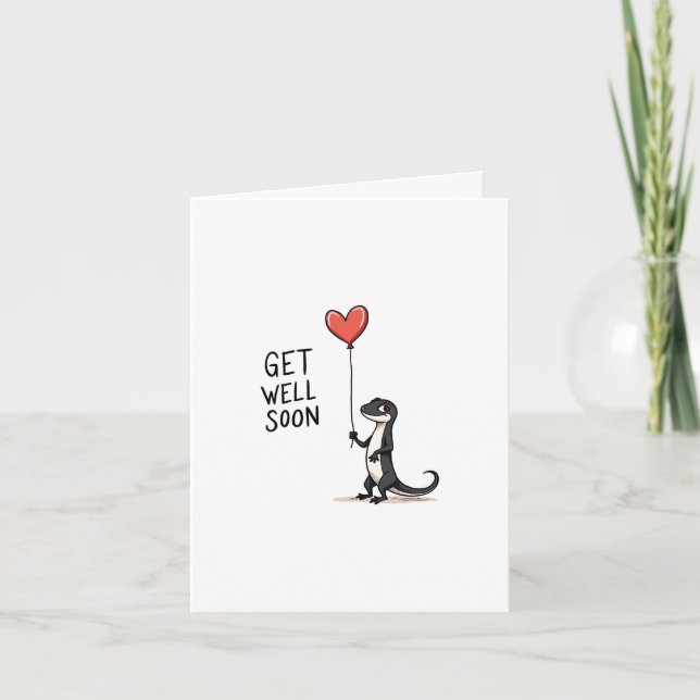 Gecko Get Well Card (Front)