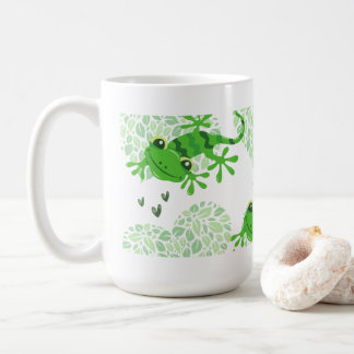 Gecko Hearts greenery Mug