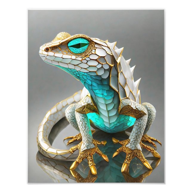 Gecko Island TUATARA MOTU LEMURIA Photo Print (Front)