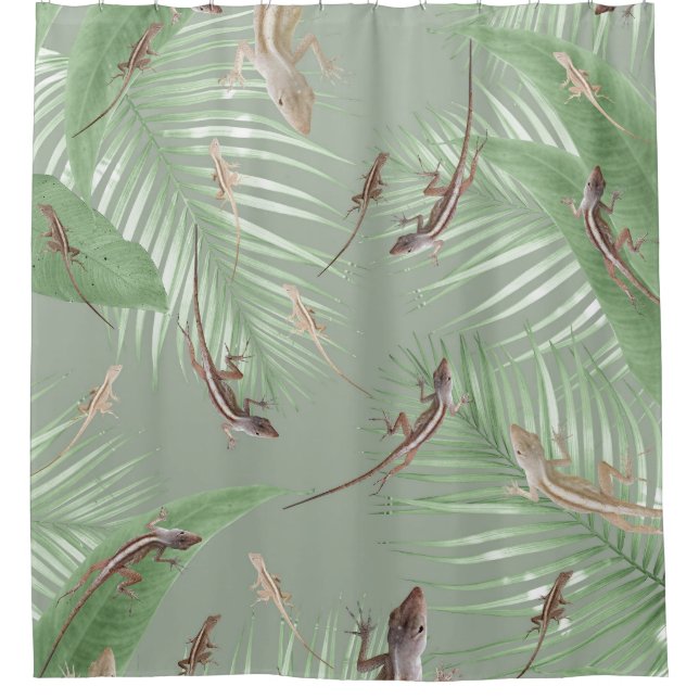 Gecko Jungle Dream #2 #decor #art Shower Curtain (Front)
