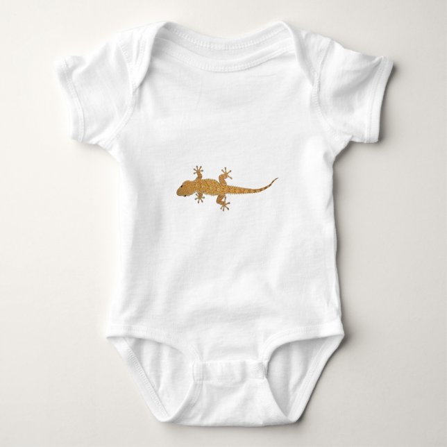 gecko lizard baby bodysuit (Front)