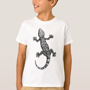 GECKO LIZARD DESIGN IN BLACK AND WHITE T-Shirt