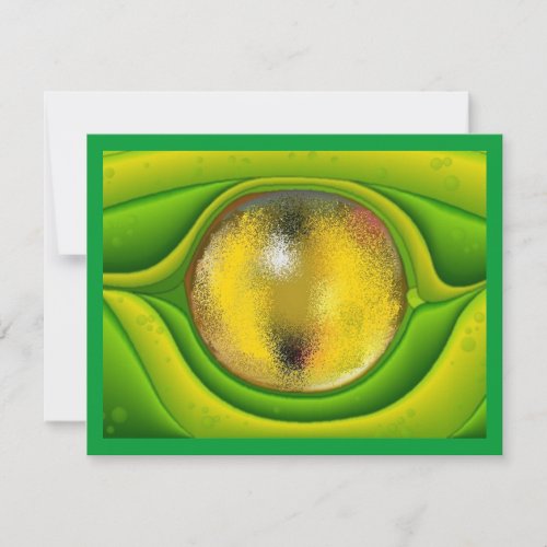 GECKO LIZARD DRAGON EYE INVITATION SEE YOU PARTY