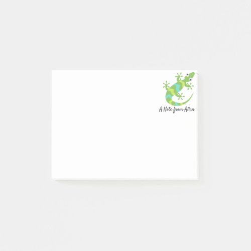 Gecko Lizard Emoji Post_it Notes