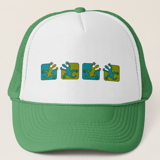 Gecko / Lizard hat - choose color, customize (Front)