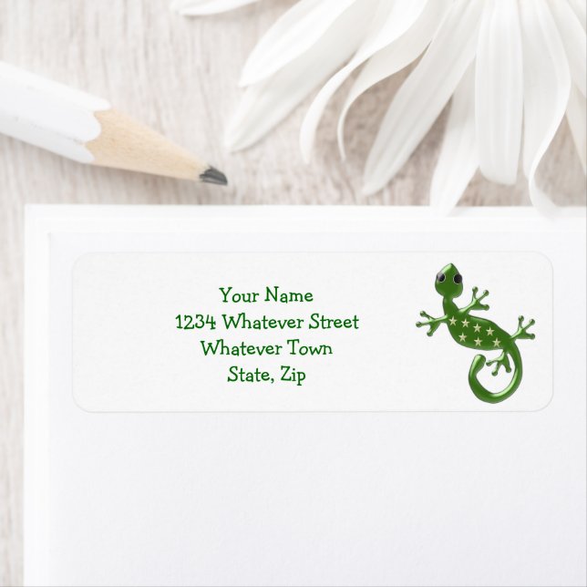 Gecko Lizard Label (Insitu)