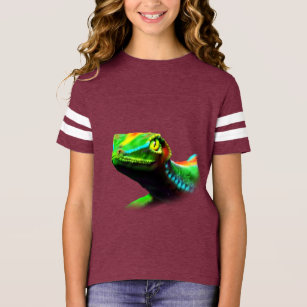 Gecko Lizard Rainbow Colors T-Shirt