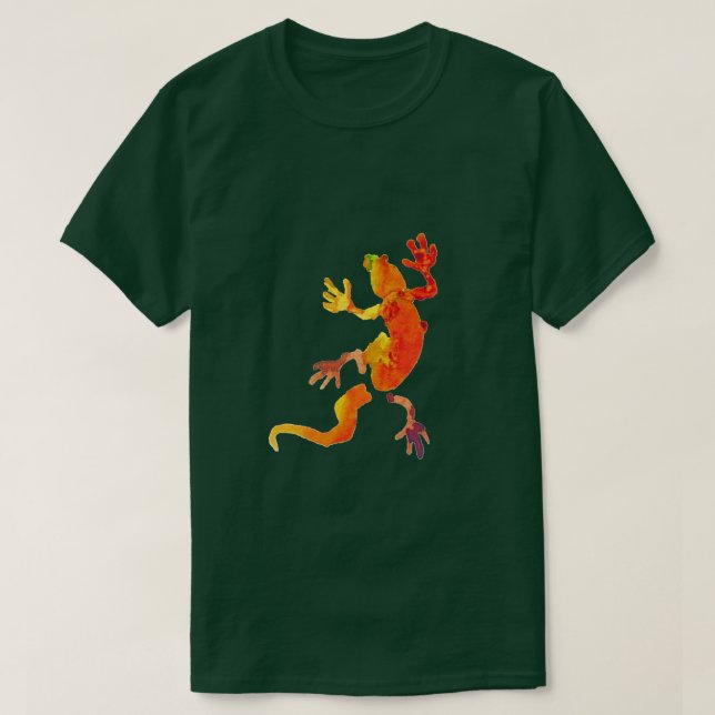 Gecko lizard wildlife eco reptile T-Shirt (Design Front)