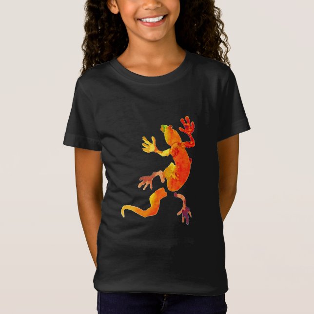 Gecko lizard wildlife eco reptile T-Shirt (Front)