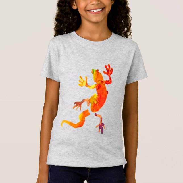Gecko lizard wildlife eco reptile T-Shirt (Front)