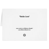 Gecko Love Cards (Back Horizontal)