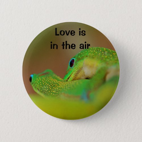 Gecko Love Pinback Button