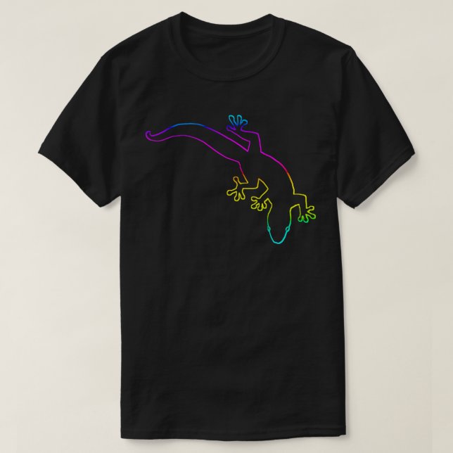 GECKO Multi-Color Outline T-Shirt (Design Front)