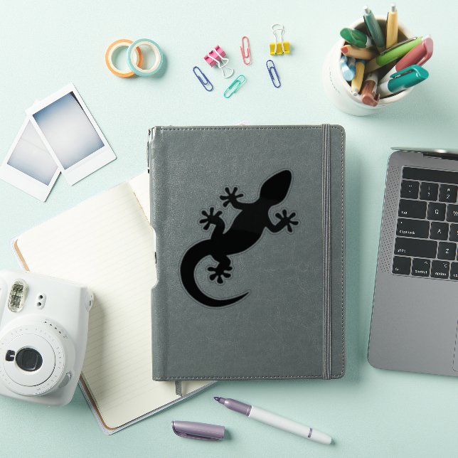 Gecko noir sticker (iPad Cover)
