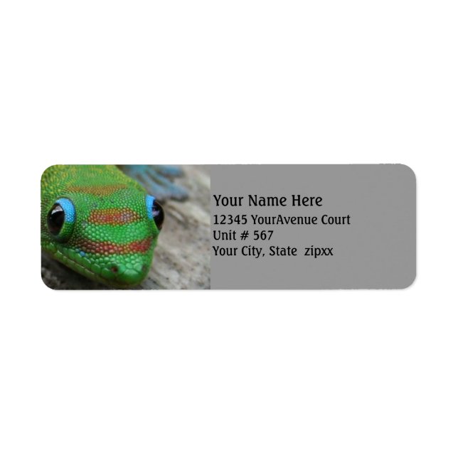 Gecko Photo Label (Front)