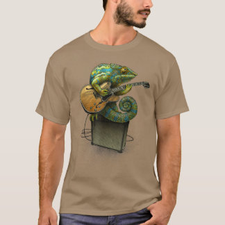 Gecko Plays The Guitar Funny Music Lover 947 T-Shirt