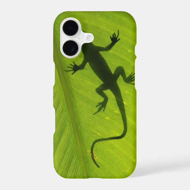 Gecko Silhouette Iphone Case (Back)
