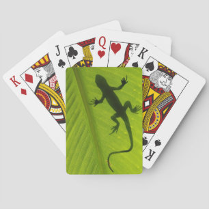 Gecko Silhouette Poker Cards