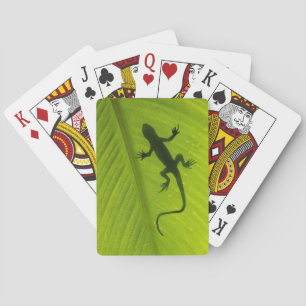 Gecko Silhouette Poker Cards