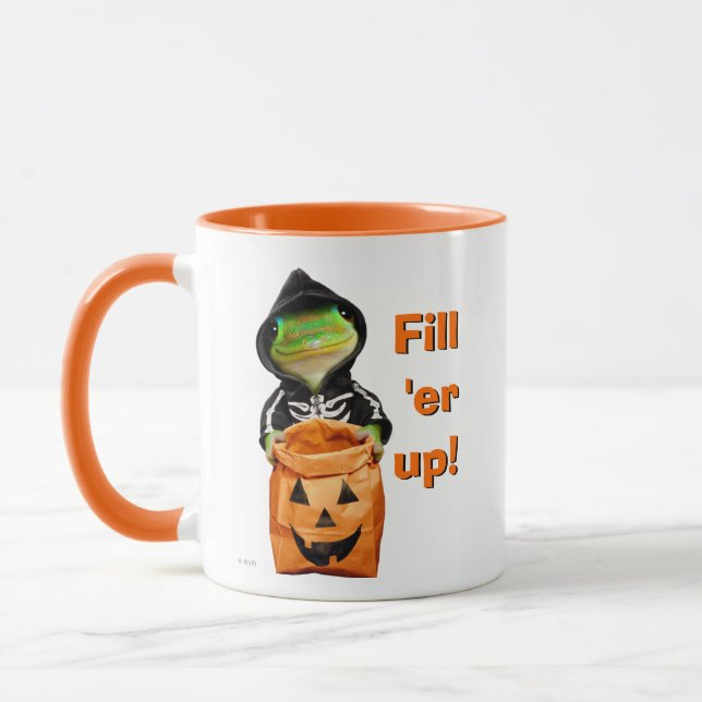 Gecko Skeleton Mug (Left)