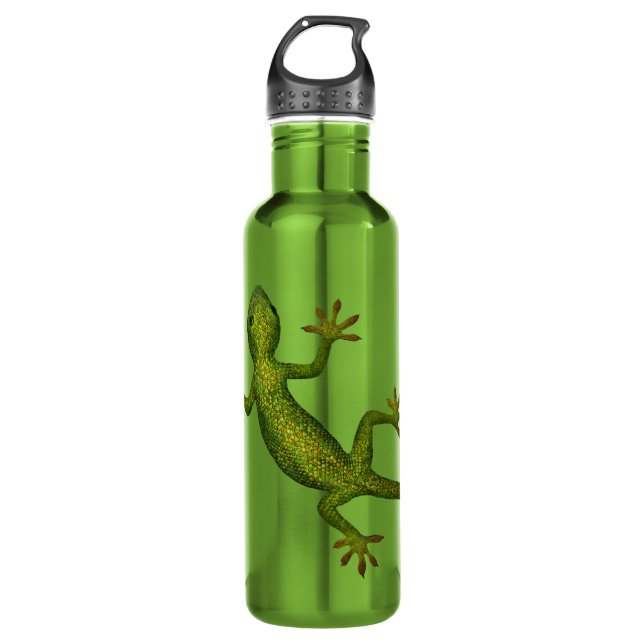 Gecko Stainless Steel Water Bottle (Front)