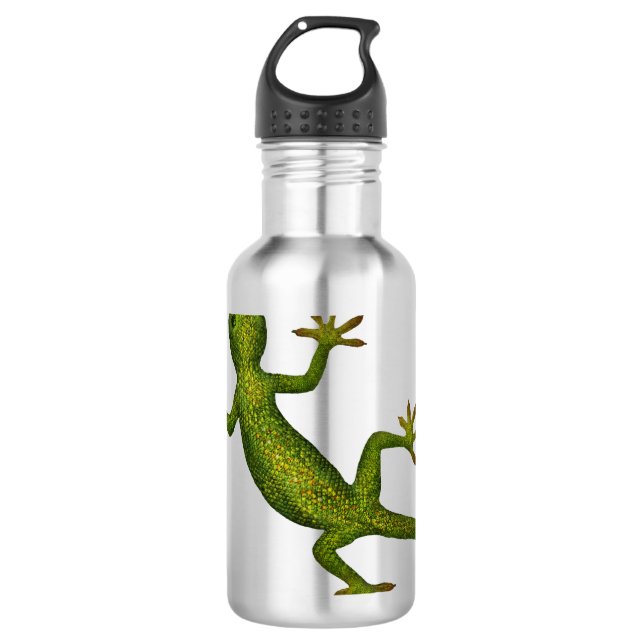 Gecko Stainless Steel Water Bottle (Front)