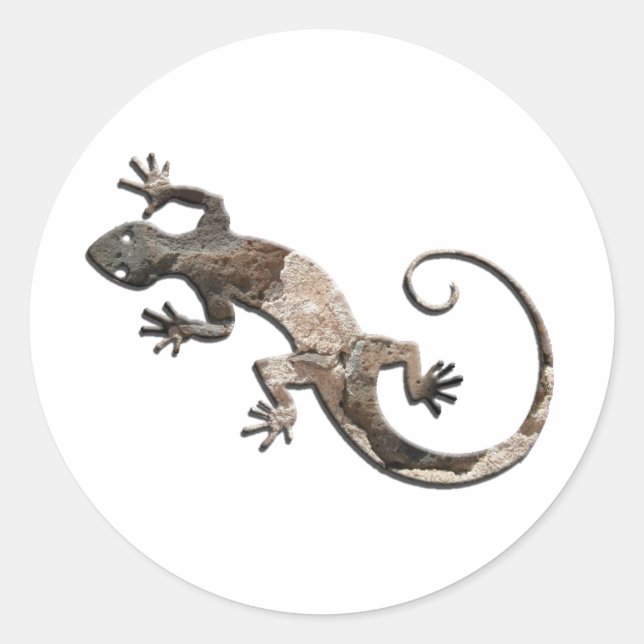 Gecko Stone Wall Stickers (Front)