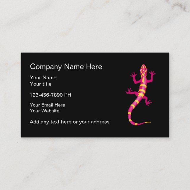 Gecko Theme Business Cards (Front)