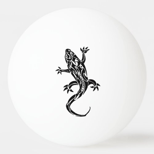 Gecko Tribal Tattoo Ping Pong Ball