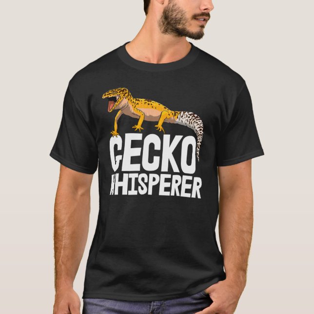 Gecko Whisperer Funny Gecko Reptile Men T-Shirt (Front)
