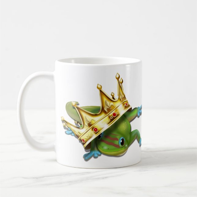 Gecko with crown  coffee mug (Left)
